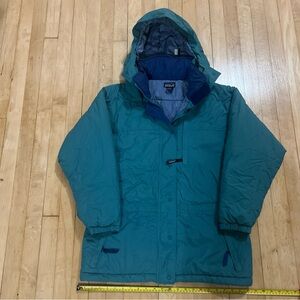 Vintage Patagonia Women’s Teal Hooded Jacket small